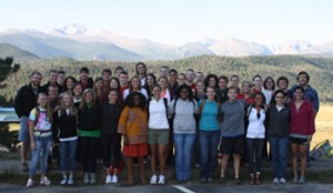 The Class of 2013 on their senior retreat in Rocky Mountain National Park.