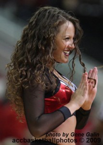 Kayla Anderson '09 performing in NC State's Dance Team