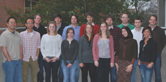 Brandon Carlisle (second row, second from left) with his colleagues from the W.M. Keck FT-ICR-MS Laboratory.