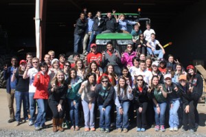The Class of 2017 visits McLain Farms in Statesville, NC during Learning Lab I.