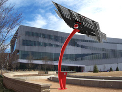 Rendering of the solar flora sculpture the Class of 2015 plans to install on Centennial Campus.