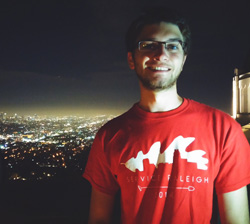 Mark DeMaria '17 at the Griffith Observatory in Los Angeles, Calif. - summer 2014