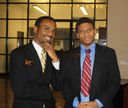Jalen Feaster ’16 (left) and Carl Smith ’16 in Washington, D.C. for the Park Class of 2016 Learning Lab II – October 2013