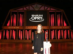 Amanda Cannon '17 during her internship at the Grand Ole Opry