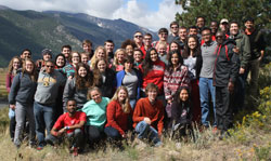 The Park Class of 2016 on senior retreat in Colorado's Rocky Mountain National Park - September 2015