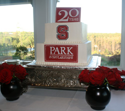 sPark 2016 participants celebrated with a 20th anniversary cake designed by Kim (Bell) Bloomfield '02