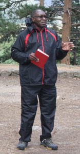 Dr. James Kiwanuka-Tondo addressed the Park Class of 2016 during their senior retreat - Fall 2015