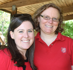 Natalie Cooke ‘10 and Associate Professor of Nutrition Suzie Goodell at a Park Scholarships social – Spring 2015