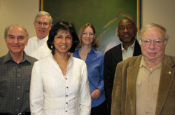 Dr. Gerald Elkan (right) with fellow Park Faculty Scholars in 2009