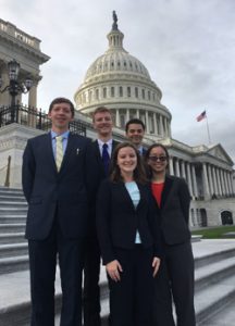 The Learning Lab II Committee (left to right): Justin Traenkle ‘19, Jacob Kintz ‘19, Molly Mueller ‘19 (co-chair), Ziad Ali ‘19 (co-chair), and Rosalynn Phan ‘19