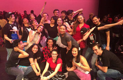 Ashley Lawson ‘18 (front center) serves as director of The Production, a hip-hop crew at NC State.