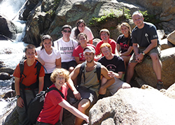 Elliott Welton ‘12 (center) with Park classmates during their senior retreat in Rocky Mountain National Park - Fall 2011
