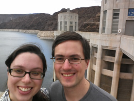 Ben Darnell ’02 and girlfriend Juliet Moser visiting the Hoover Dam